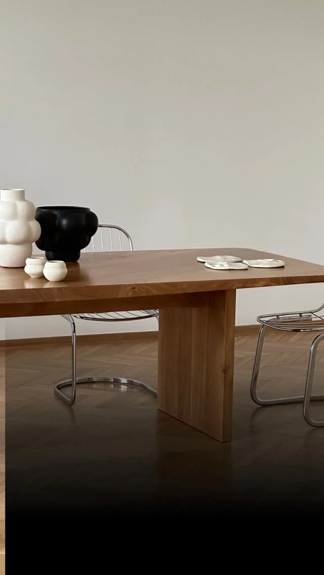 My second furniture design 
large dinning table for @houseofauster 
In cooperation with @handwerkstatt_wy
